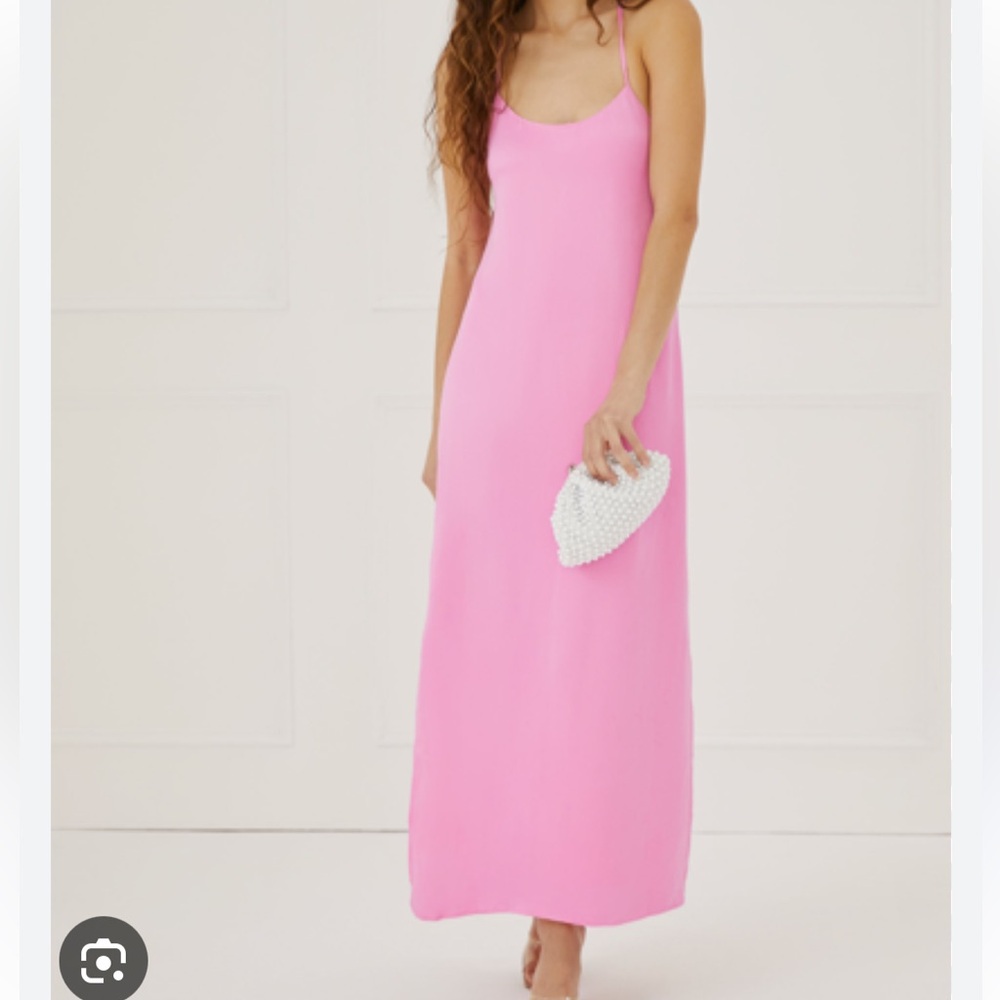 NWT Something Navy Silky Essential Slip Dress